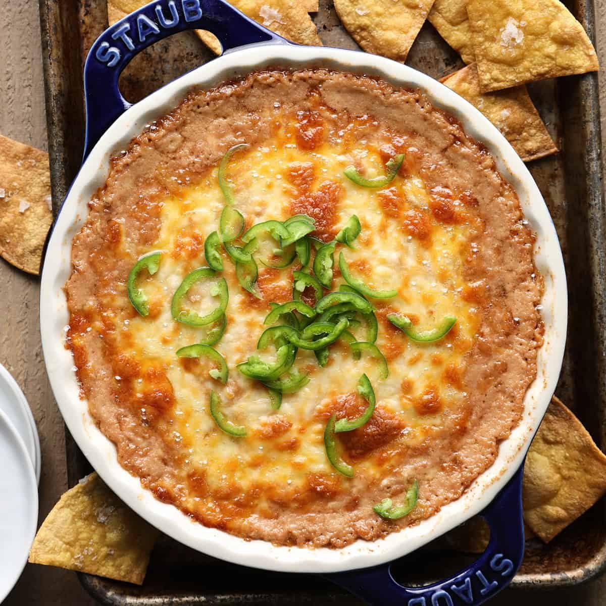 4 Ingredient Bean and Cheese Dip