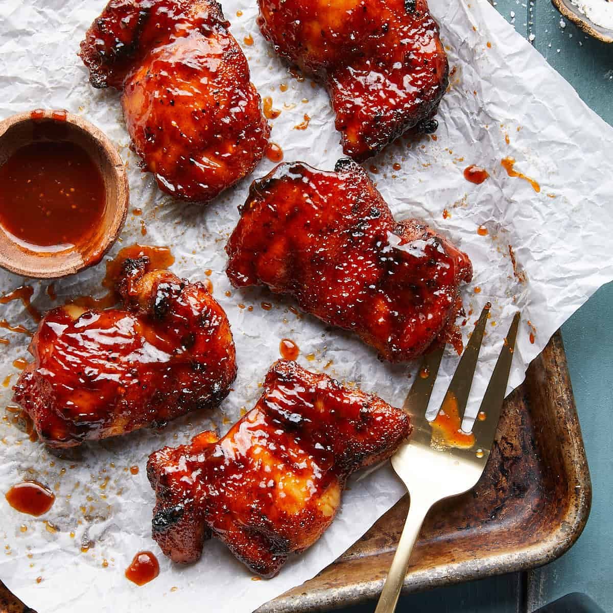 Air Fryer BBQ Chicken Thighs