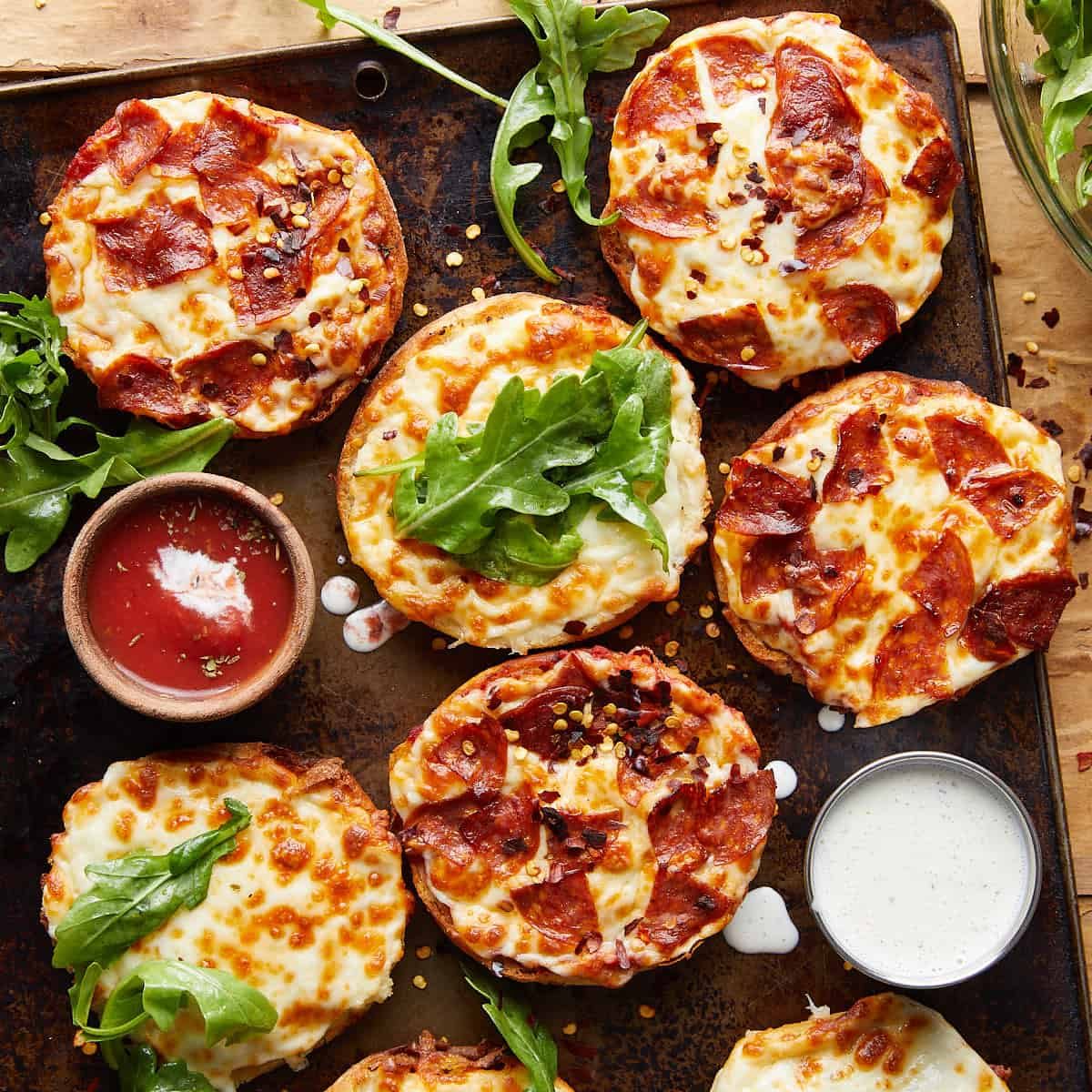 Air Fryer English Muffins Pizzas (10 minutes)