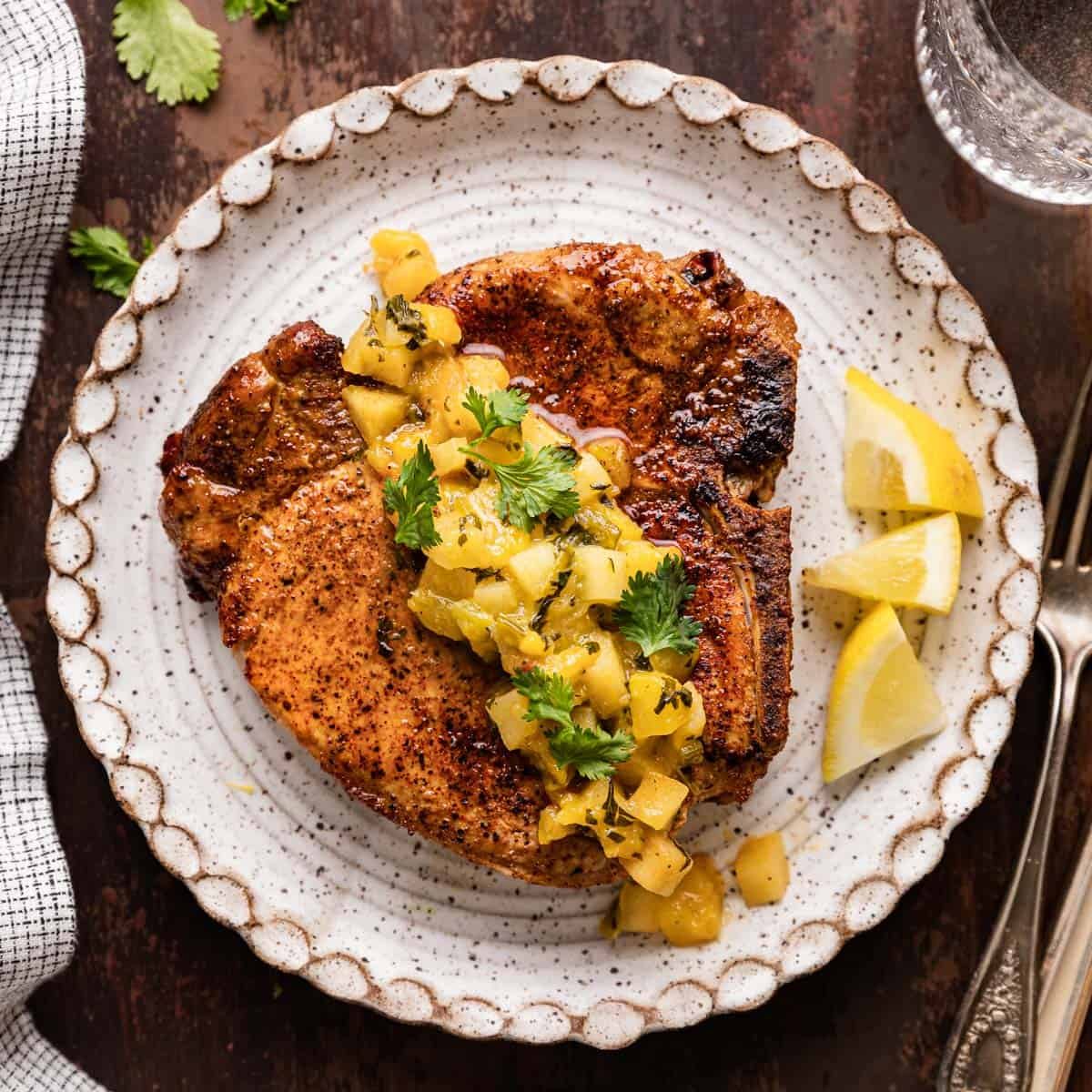 Air Fryer Bone-In Pork Chops (No Breading)