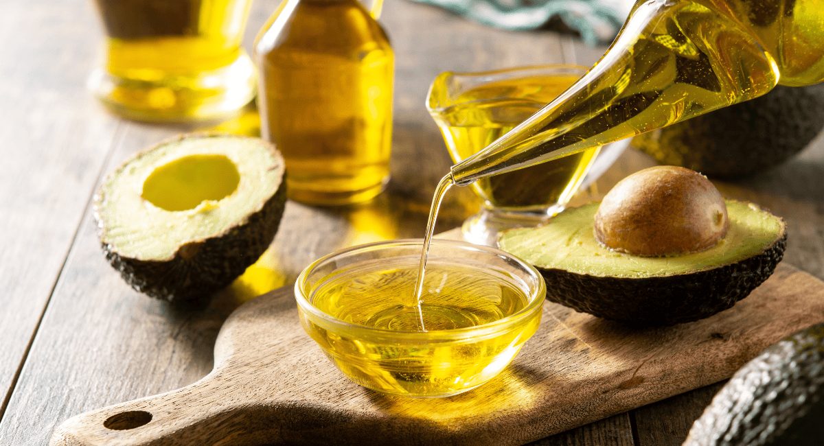 Up close image of avocado oil.