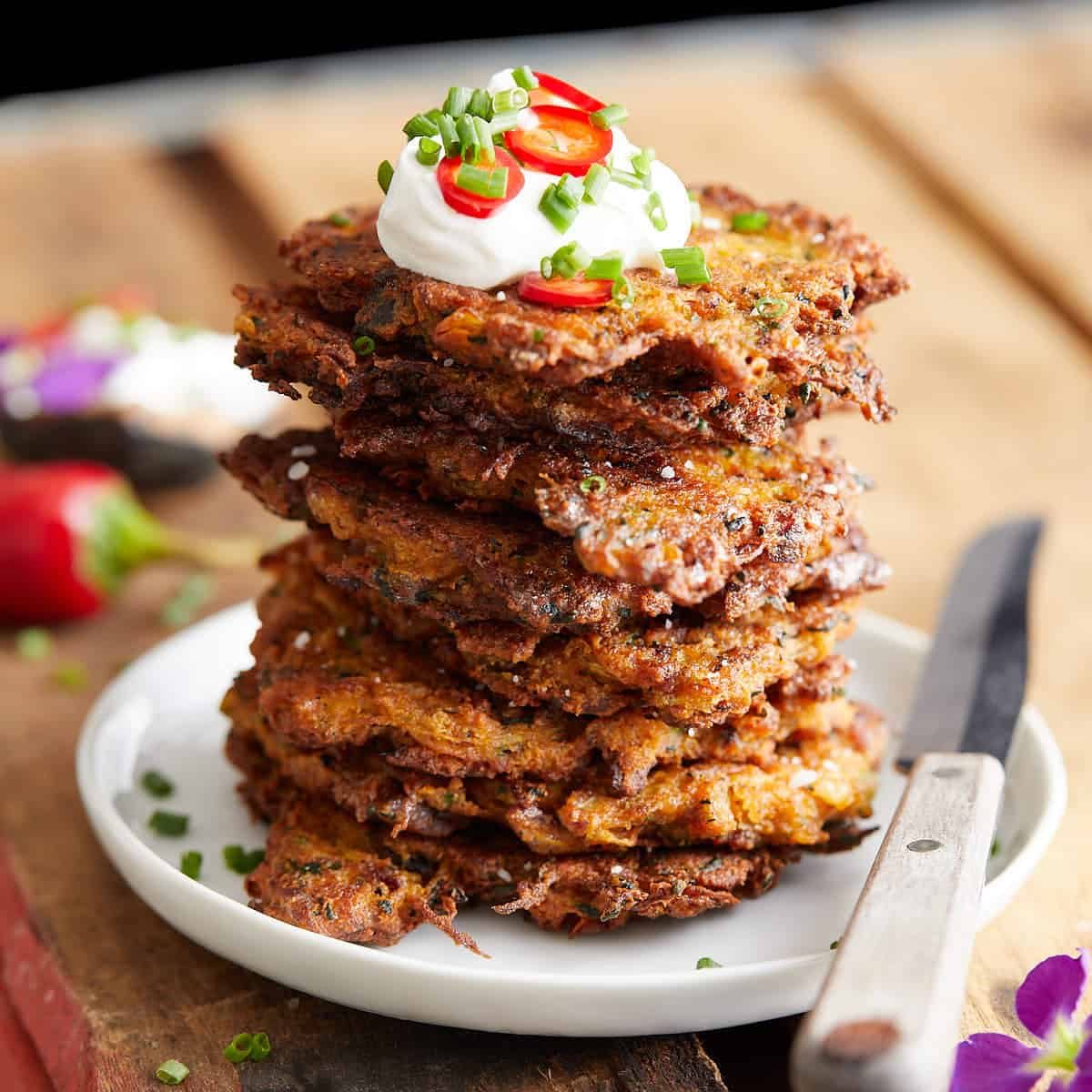 Bacon Zucchini Fritters