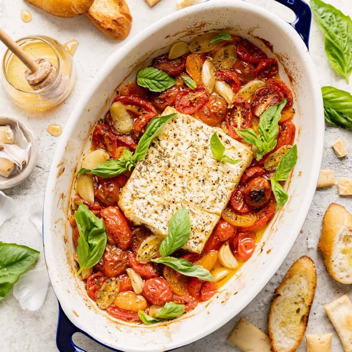 Baked Feta Dip with Tomatoes