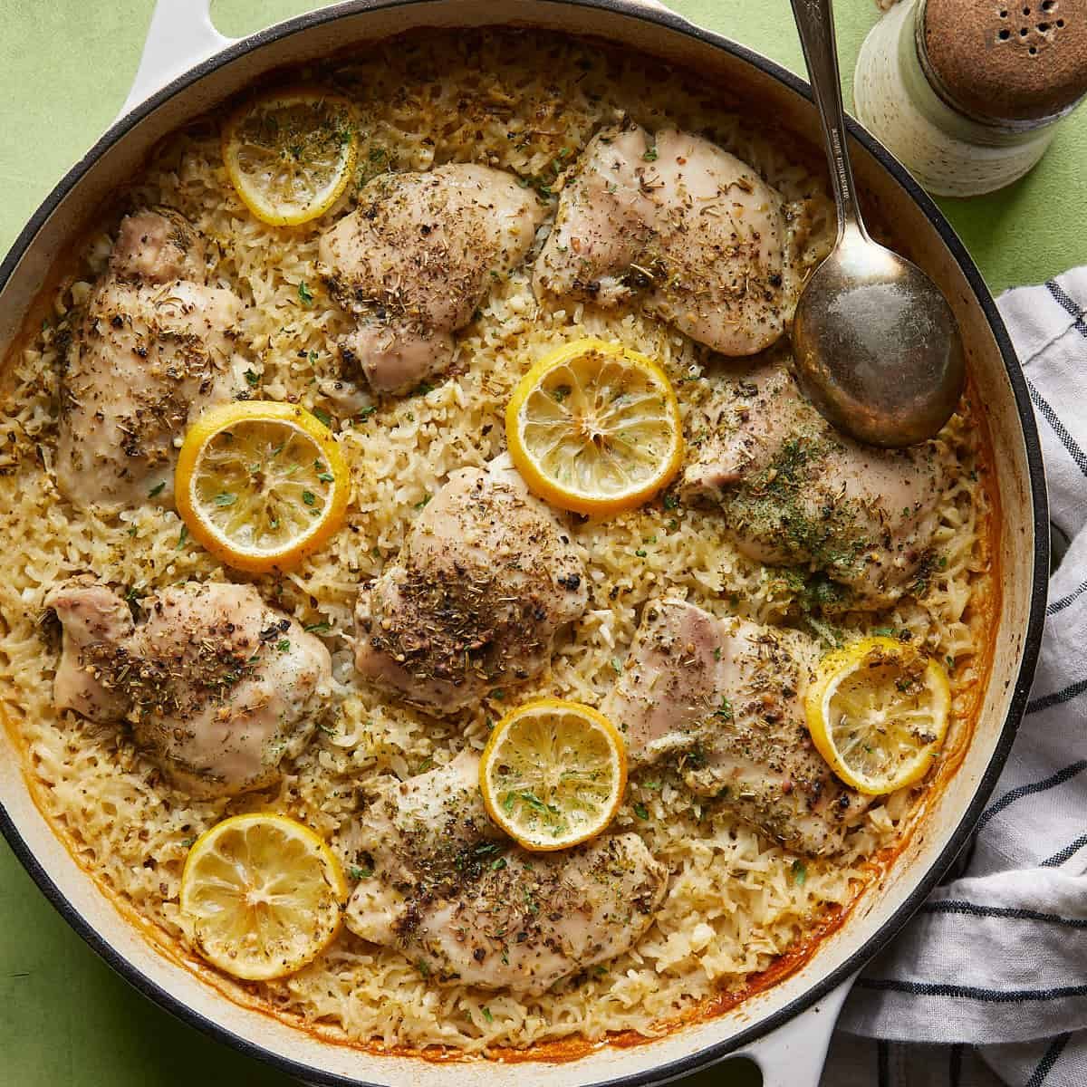 Baked Lemon Chicken and Rice