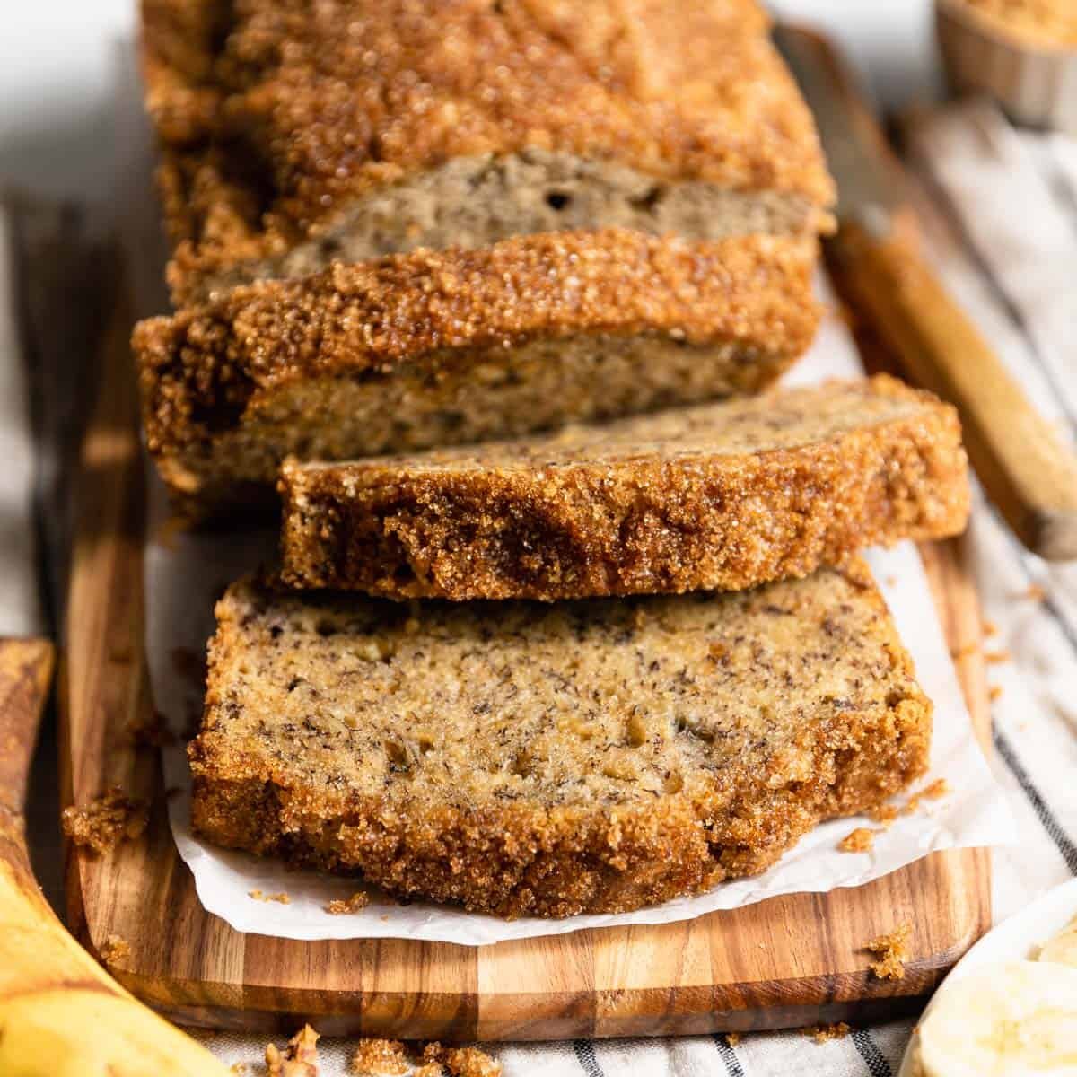 Easy 5 Ingredient Vegan Banana Bread