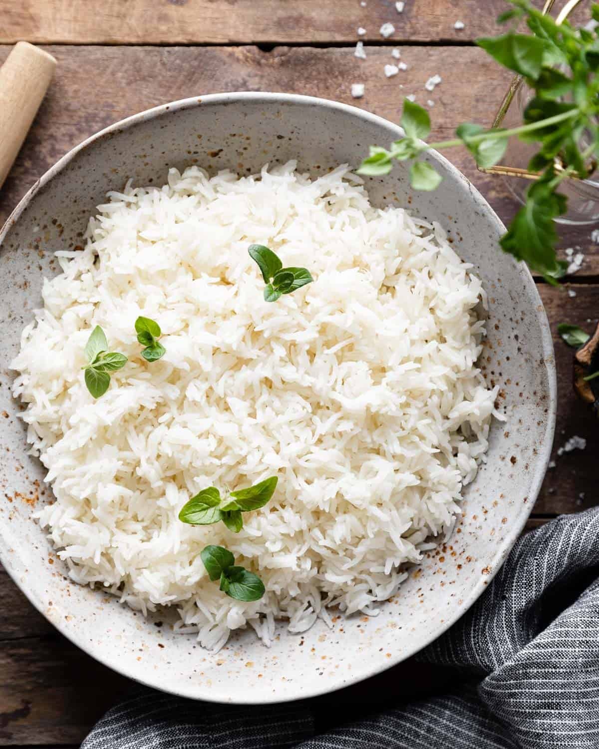 bowl of basmati rice (instant pot)