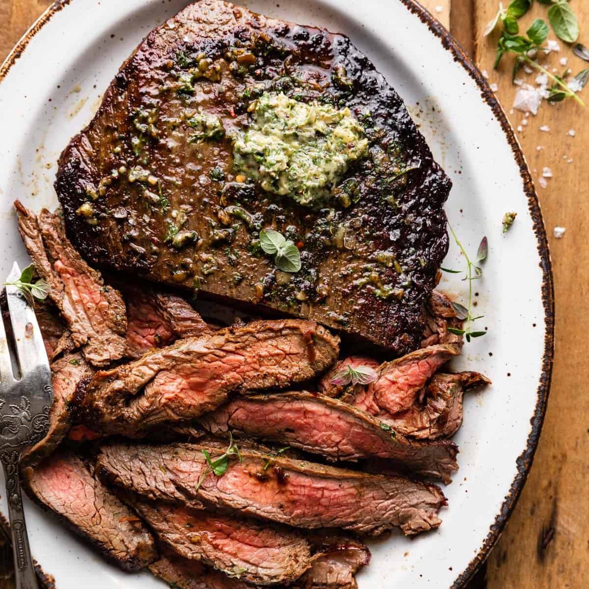 Cast Iron Flank Steak (No Marinade)