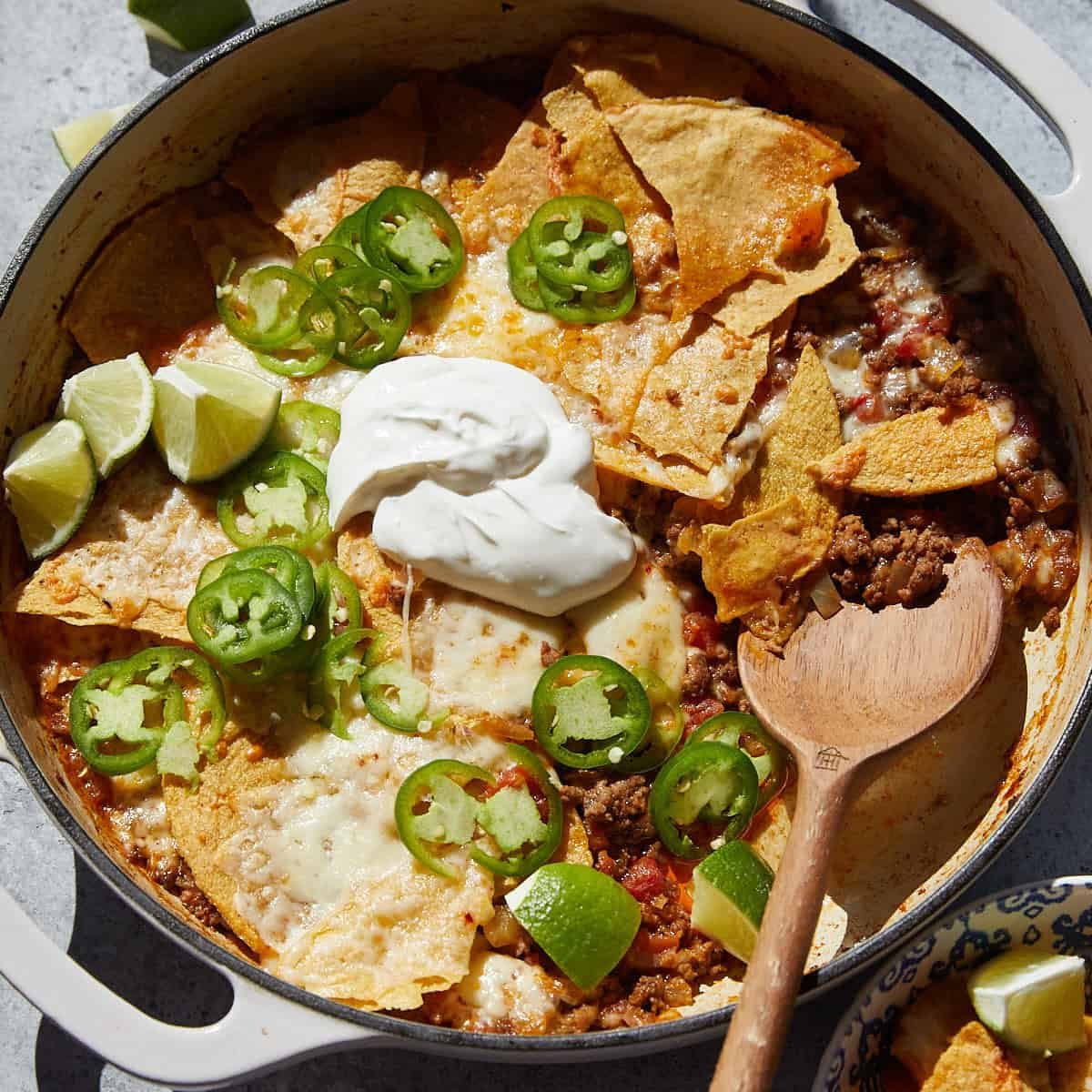 Easy Beef Taco Casserole with Tortilla Chips
