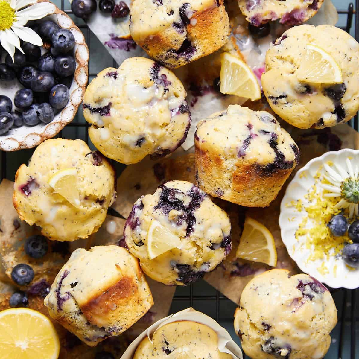 Blueberry Lemon Poppy Seed Muffins