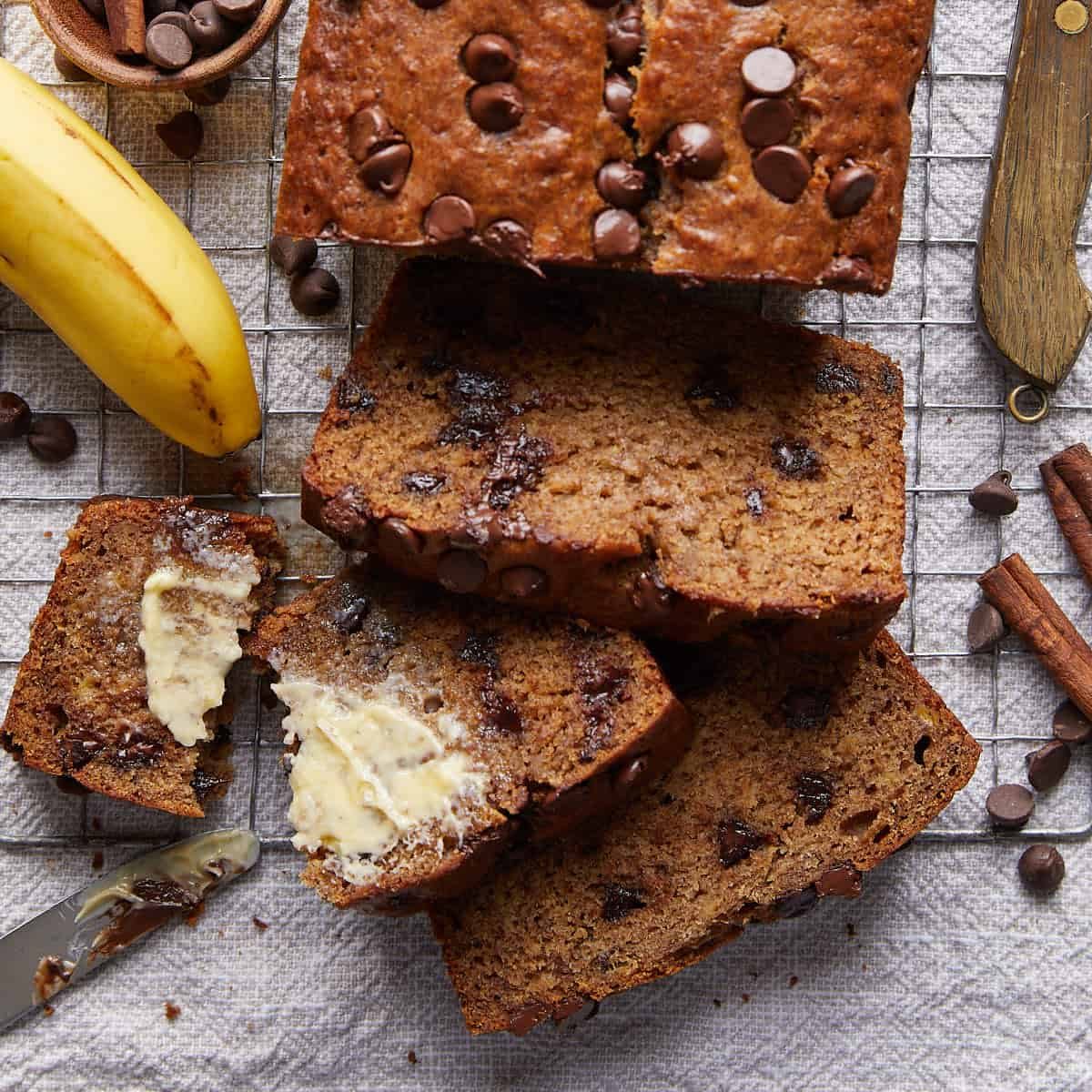 Brown Butter Chocolate Chip Banana Bread