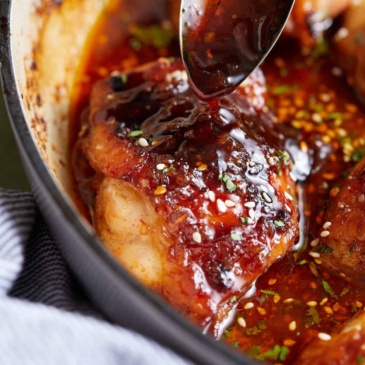 Brown Sugar Garlic Chicken Thighs