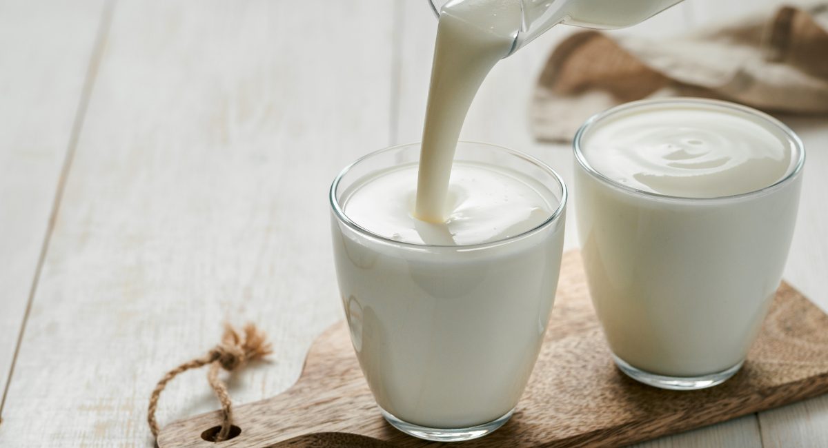Up close image of buttermilk.