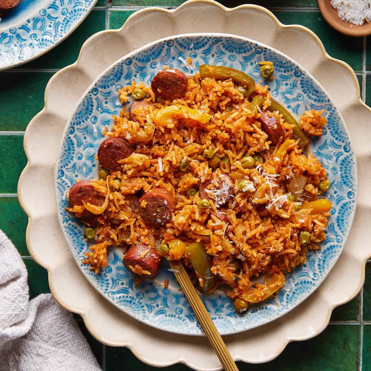 Cajun Sausage and Rice Skillet