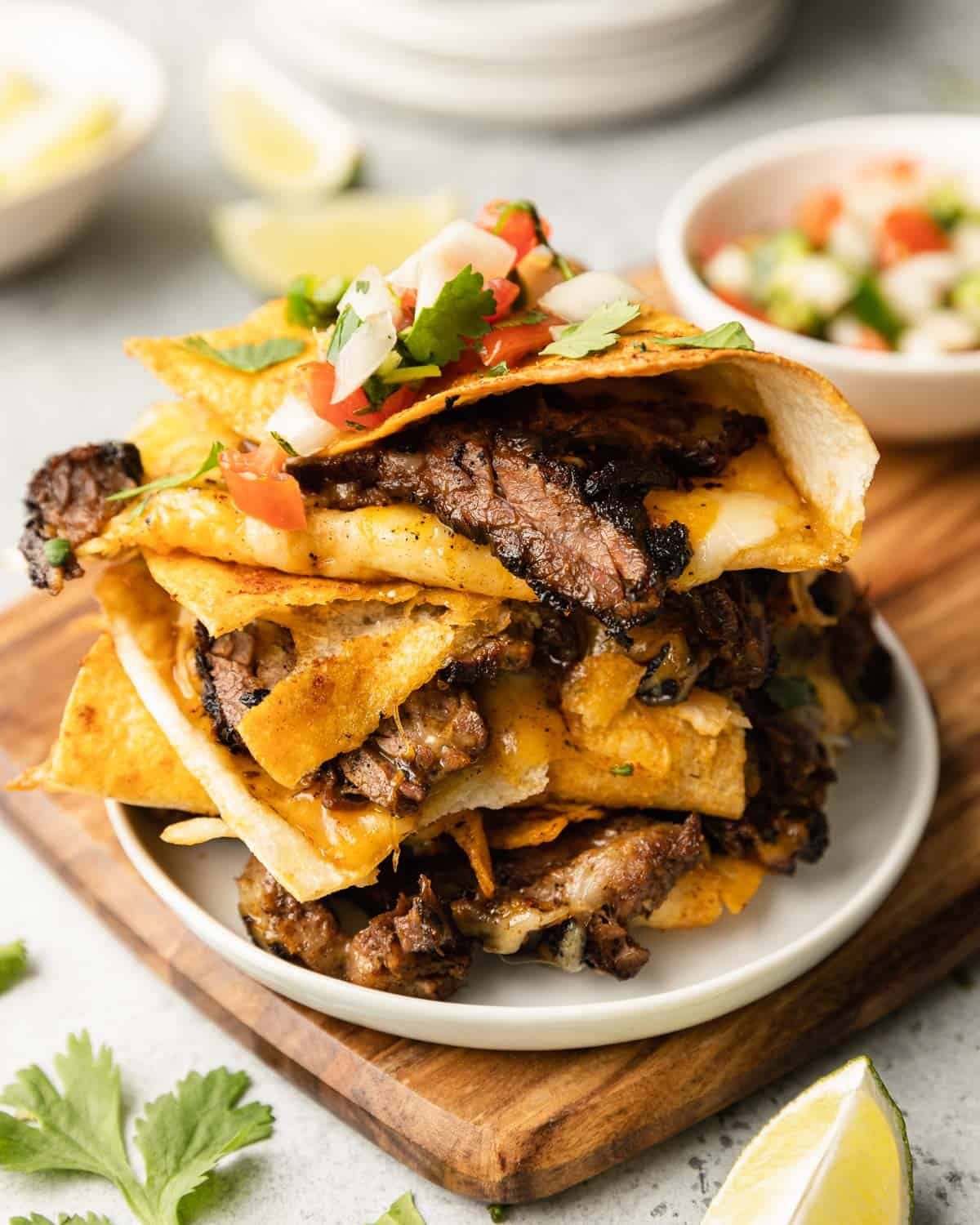 stacked quesadillas