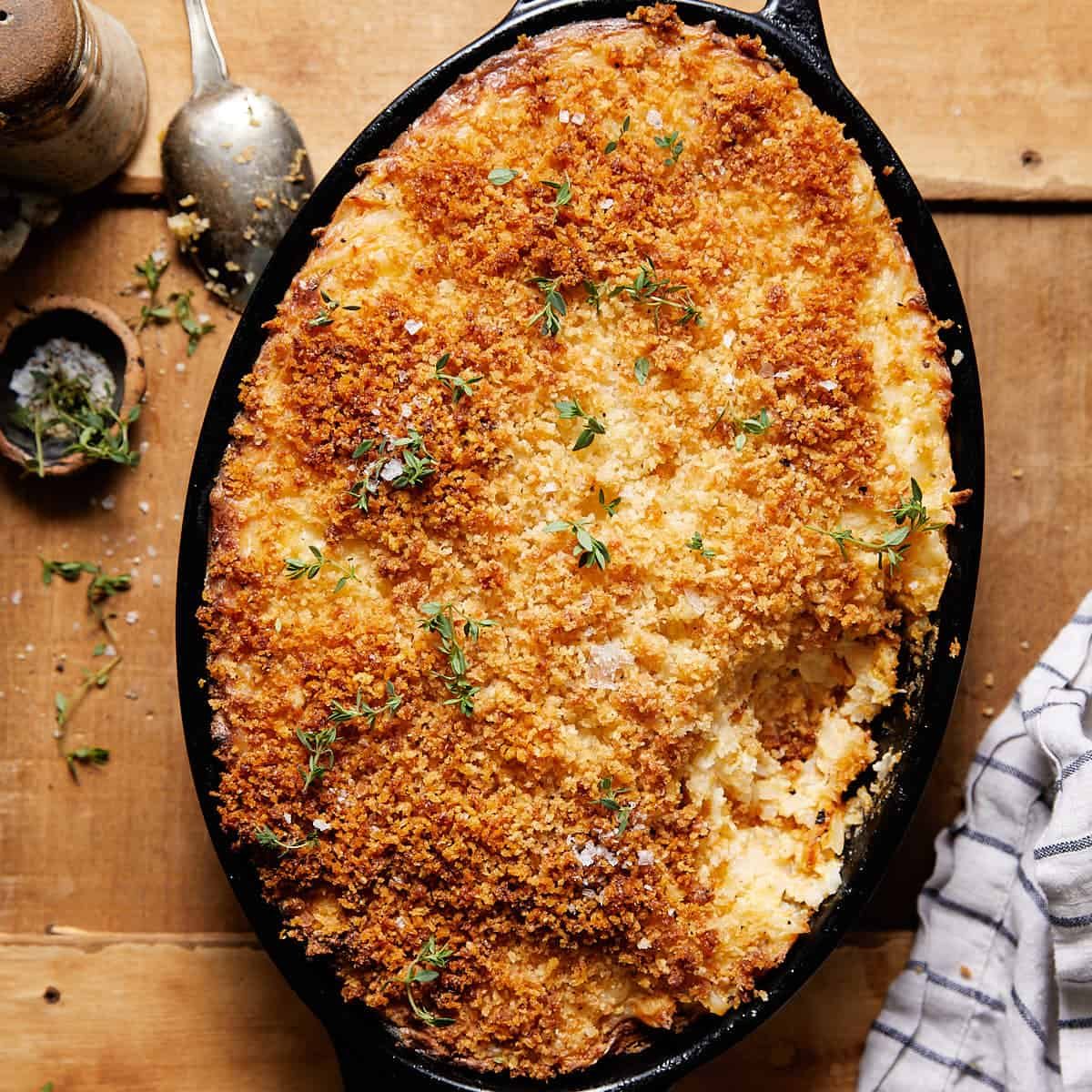 Easy Cheesy Hashbrown Casserole (No Canned Soup)