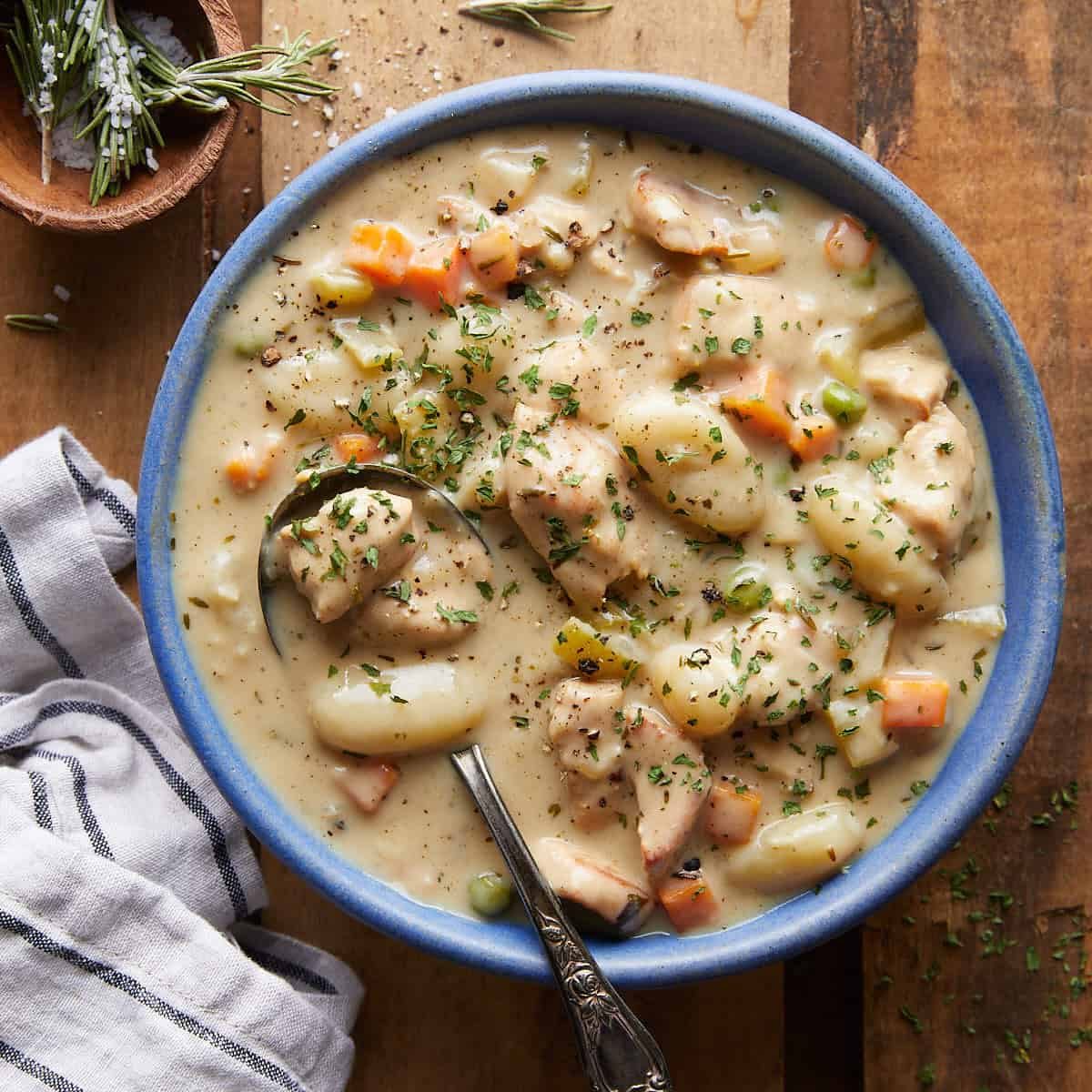 Chicken and Dumplings with Gnocchi Recipe