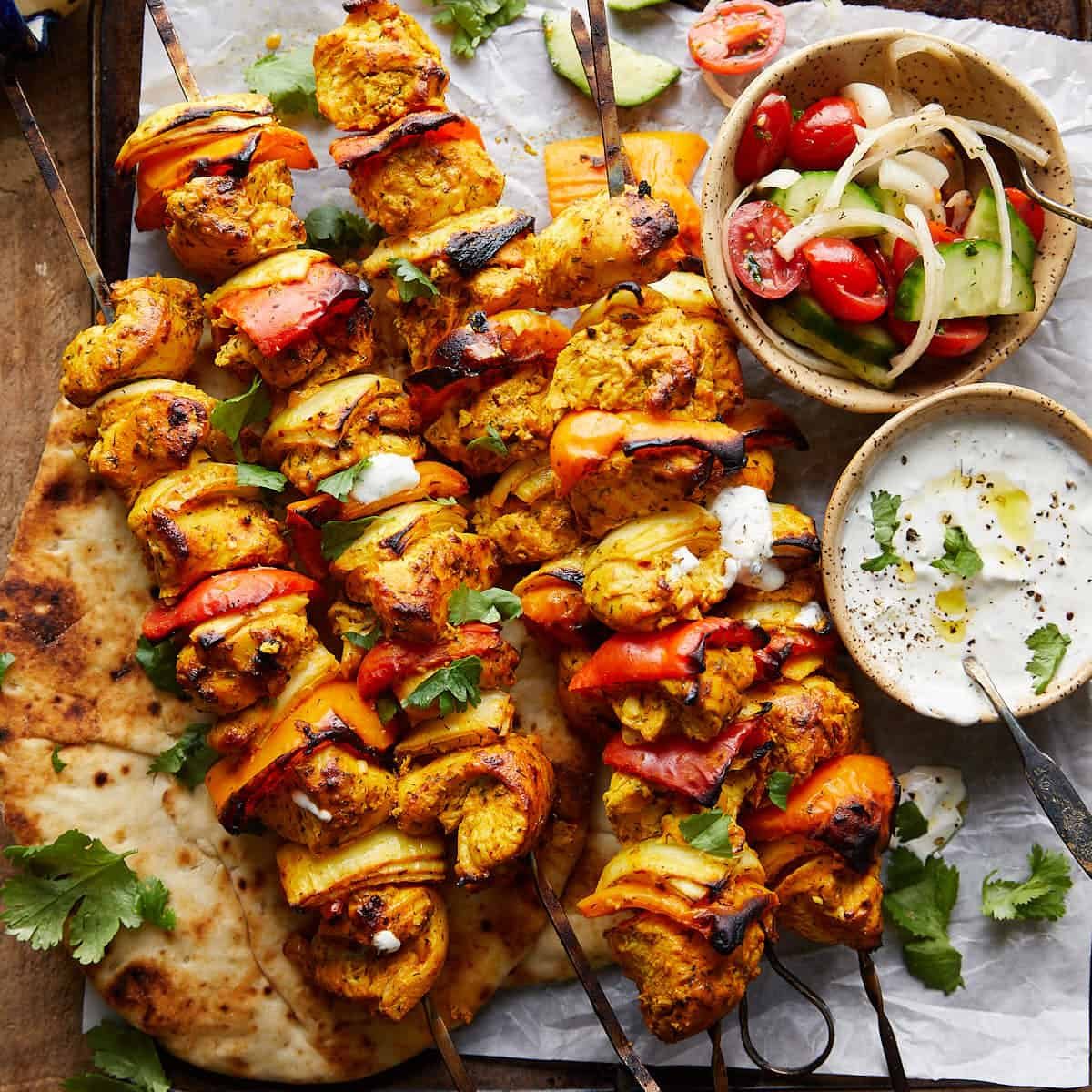 Easy Baked Chicken Kabobs in the Oven