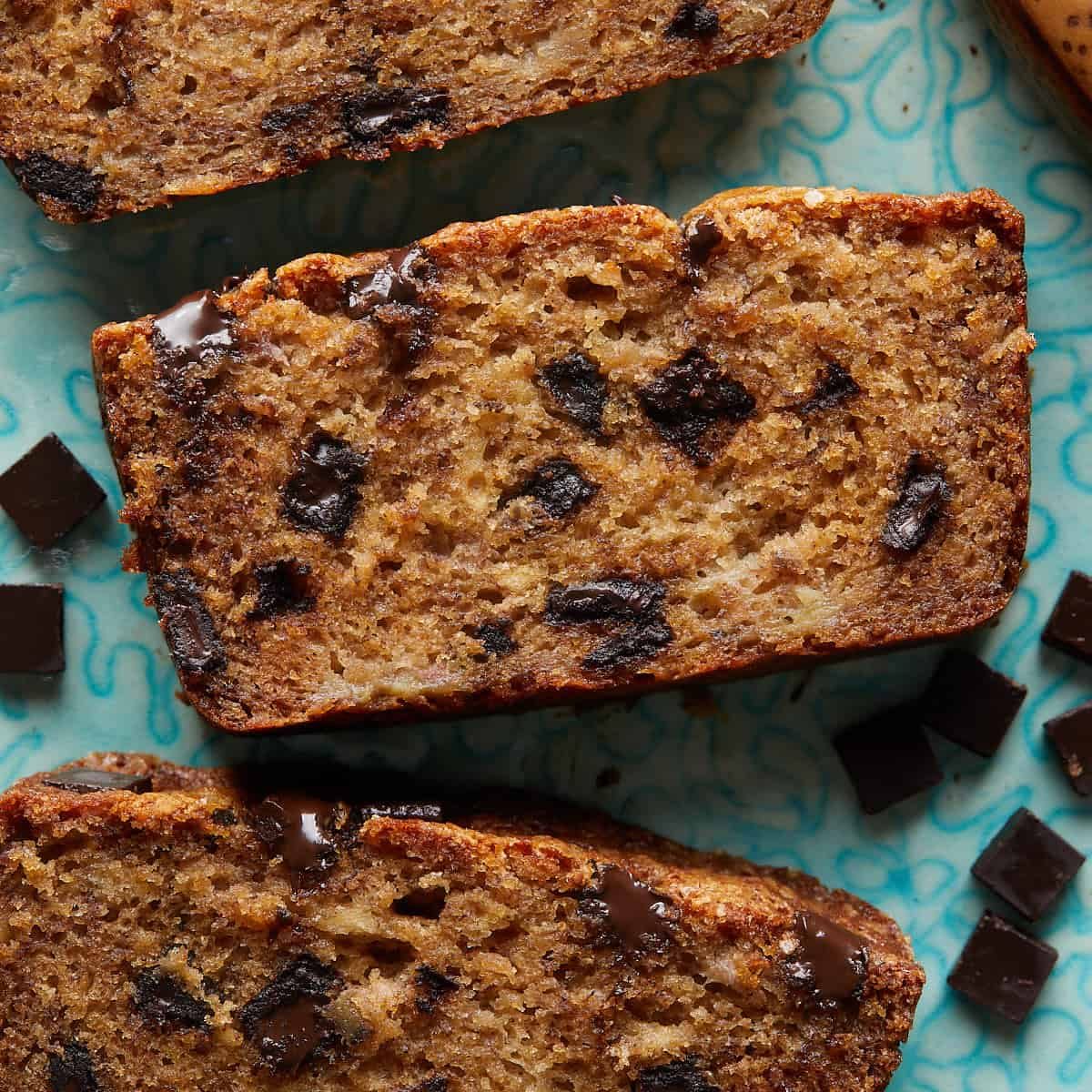 Chocolate Chunk Banana Bread (Easy & Moist)