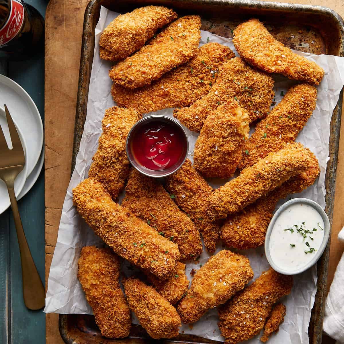 Baked Chicken Tenders with Crispy Panko