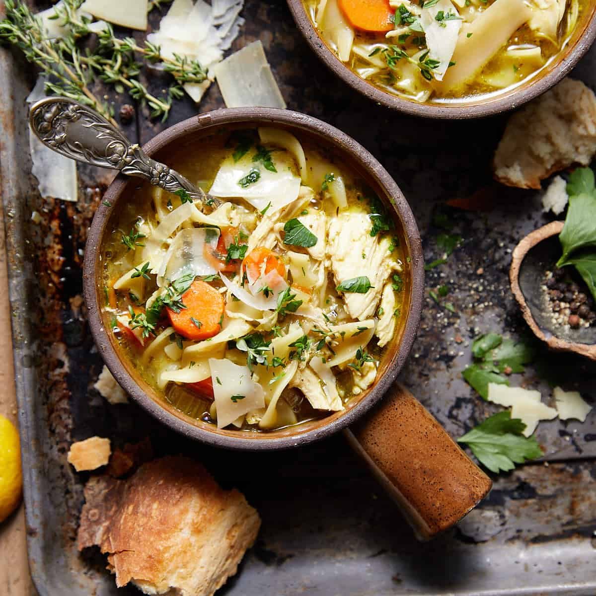 Dutch Oven Chicken Noodle Soup