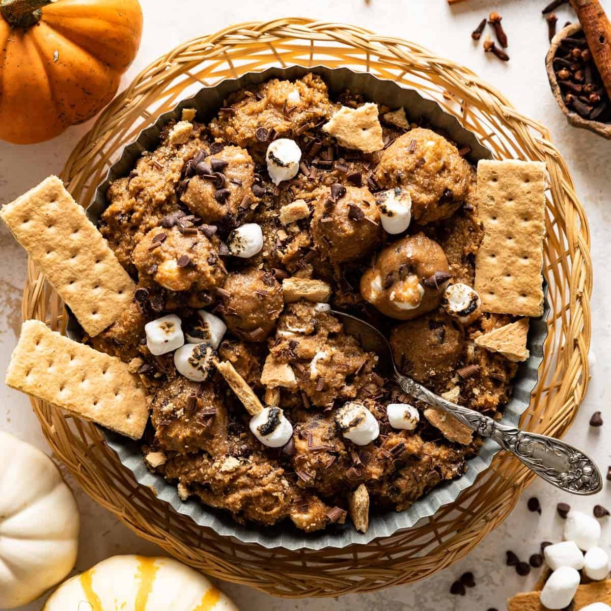 Edible Pumpkin Cookie Dough
