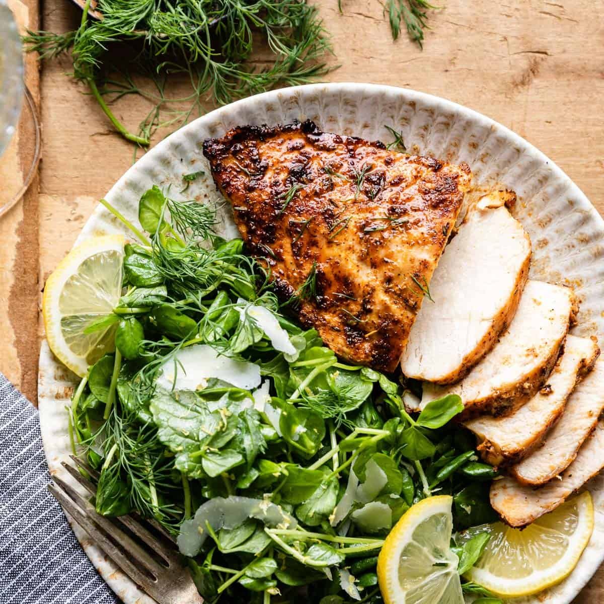 Air Fryer Frozen Chicken Breasts (Boneless Skinless)