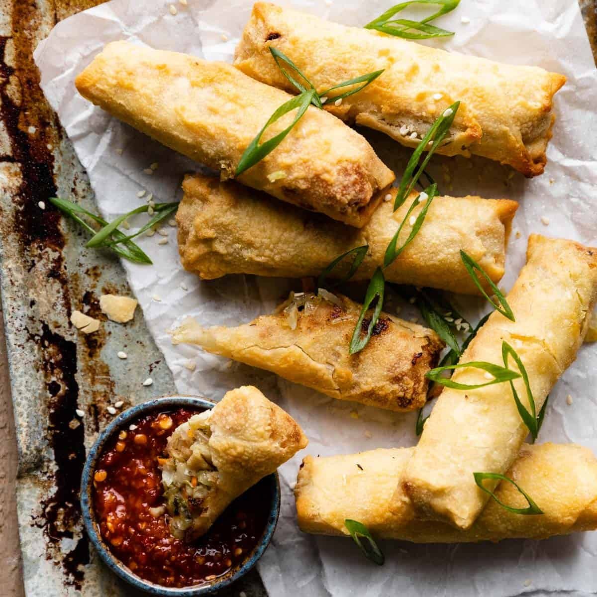 Air Fryer Frozen Egg Rolls