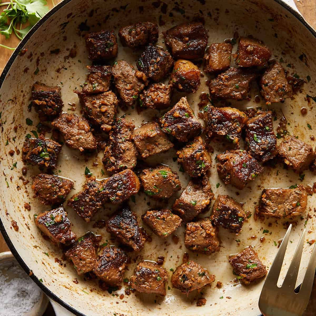 Juicy Garlic Butter Steak Bites Recipe