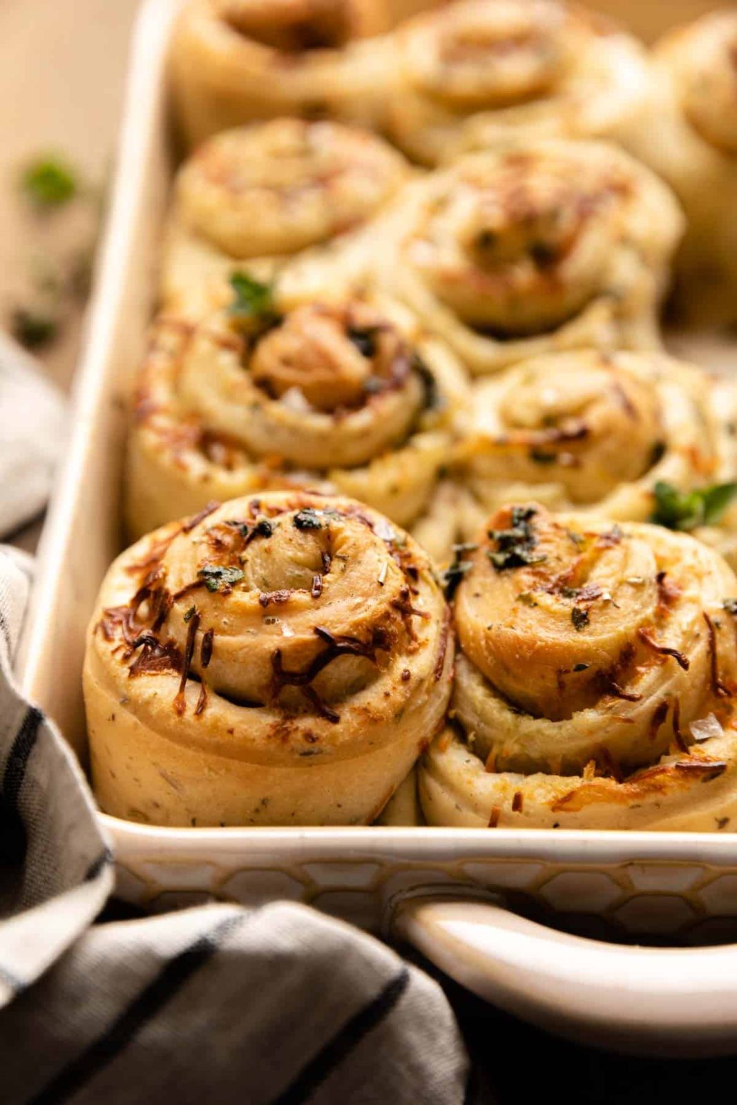 side view of rolls