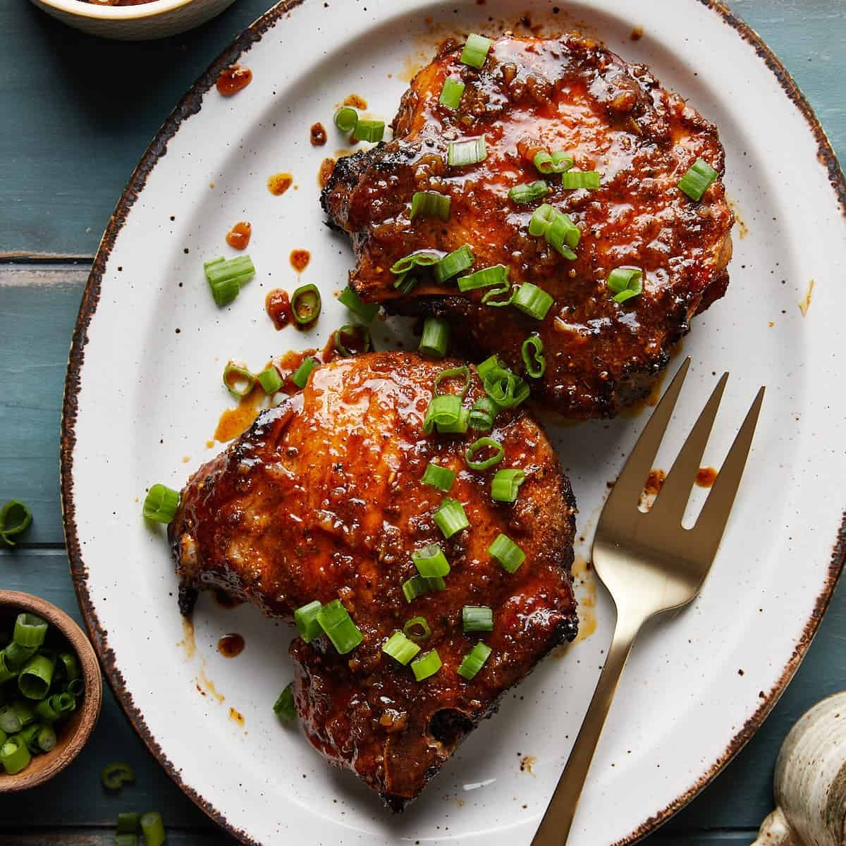 Sticky Honey Glazed Pork Chops Recipe