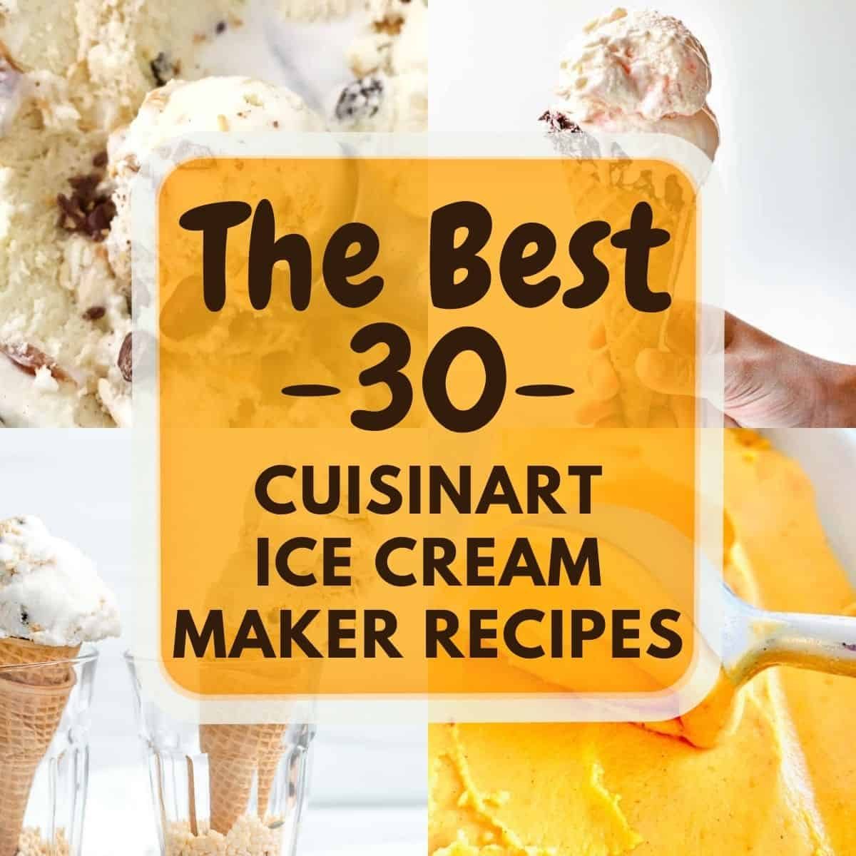 The BEST 30 Cuisinart Ice Cream Maker Recipes