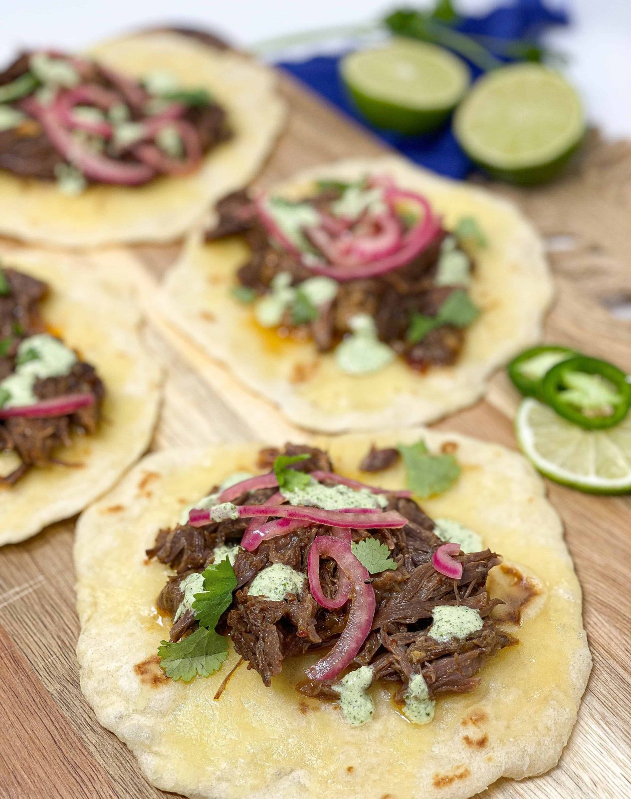 Short Rib Barbacoa Tacos (Instant Pot or Slow Cooker)