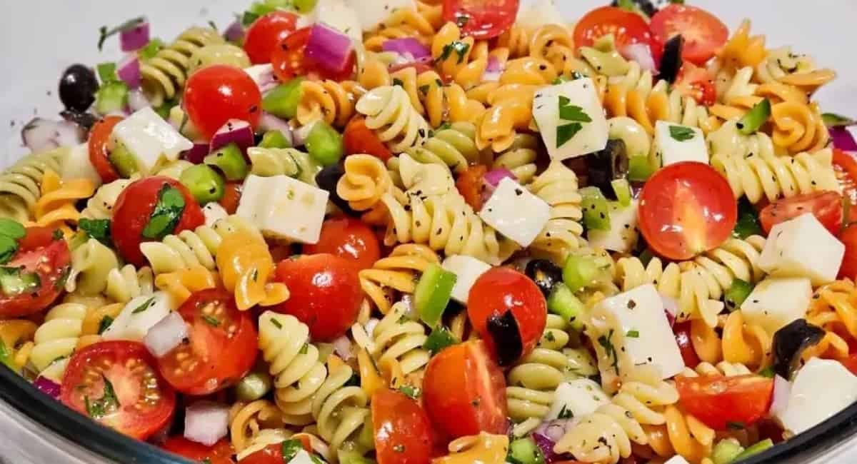 Up close image of Italian pasta.
