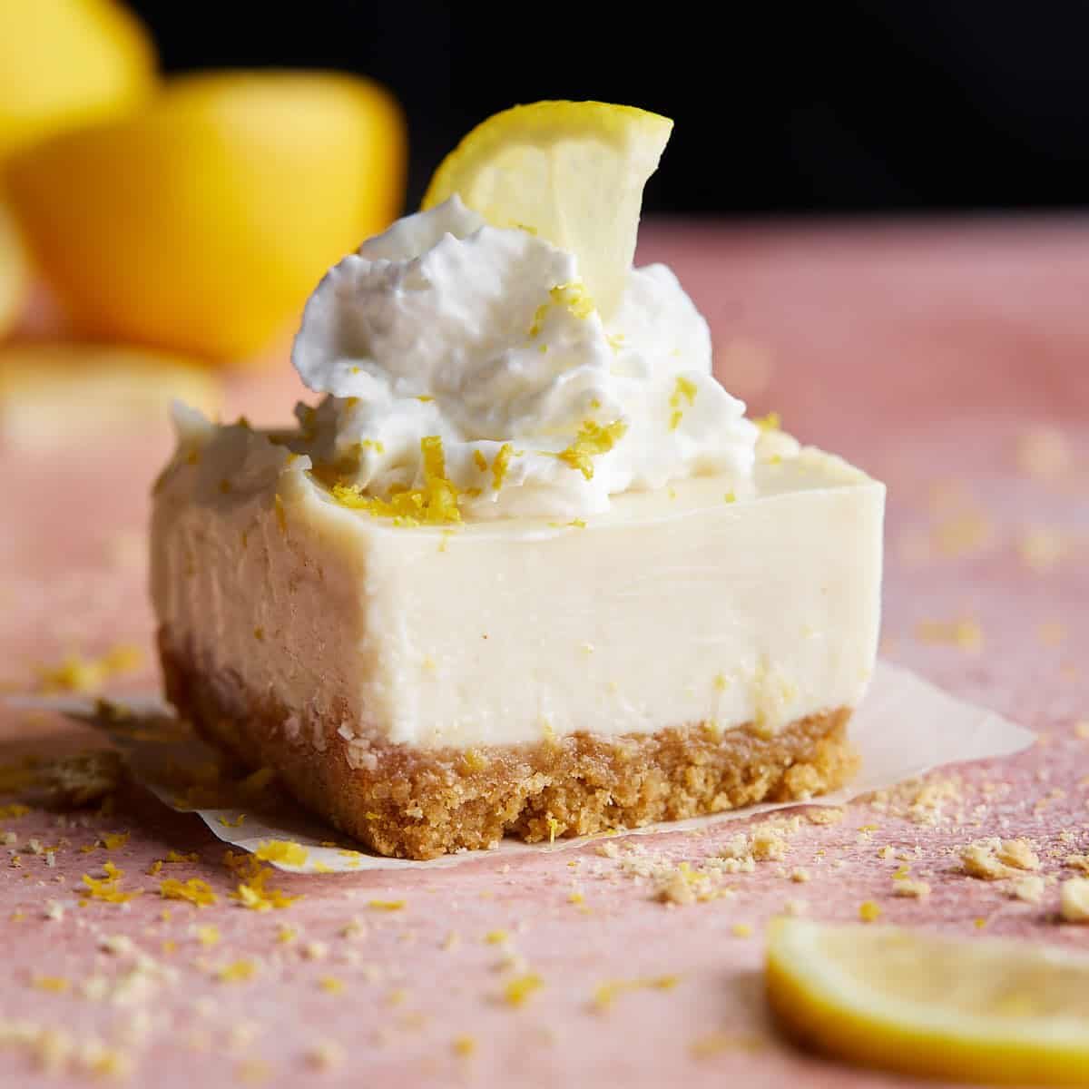 Lemon Bars with Graham Cracker Crust & Condensed Milk