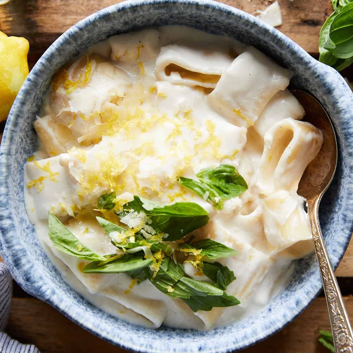 One Pot Lemon Ricotta Pasta (Creamy)