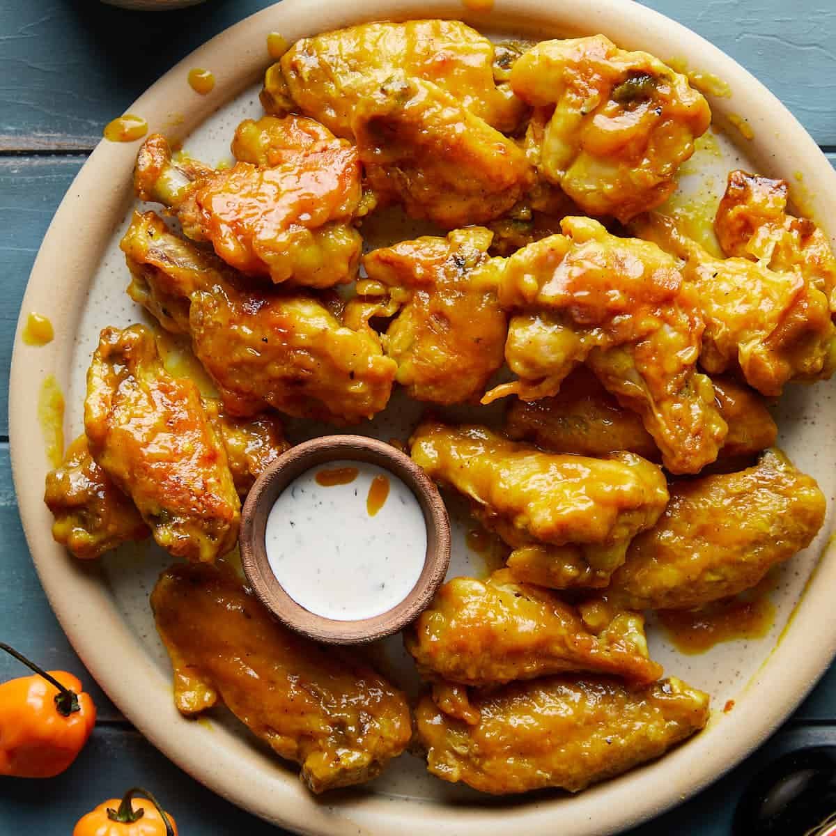 The Best Mango Habanero Wings