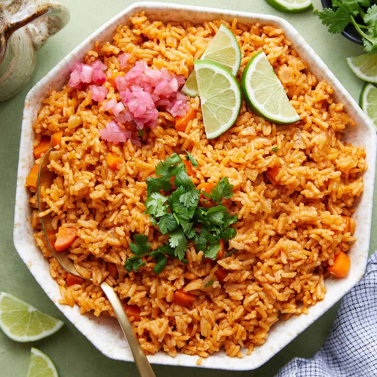 Mexican Red Rice (Arroz Rojo) with Tomato Bouillon