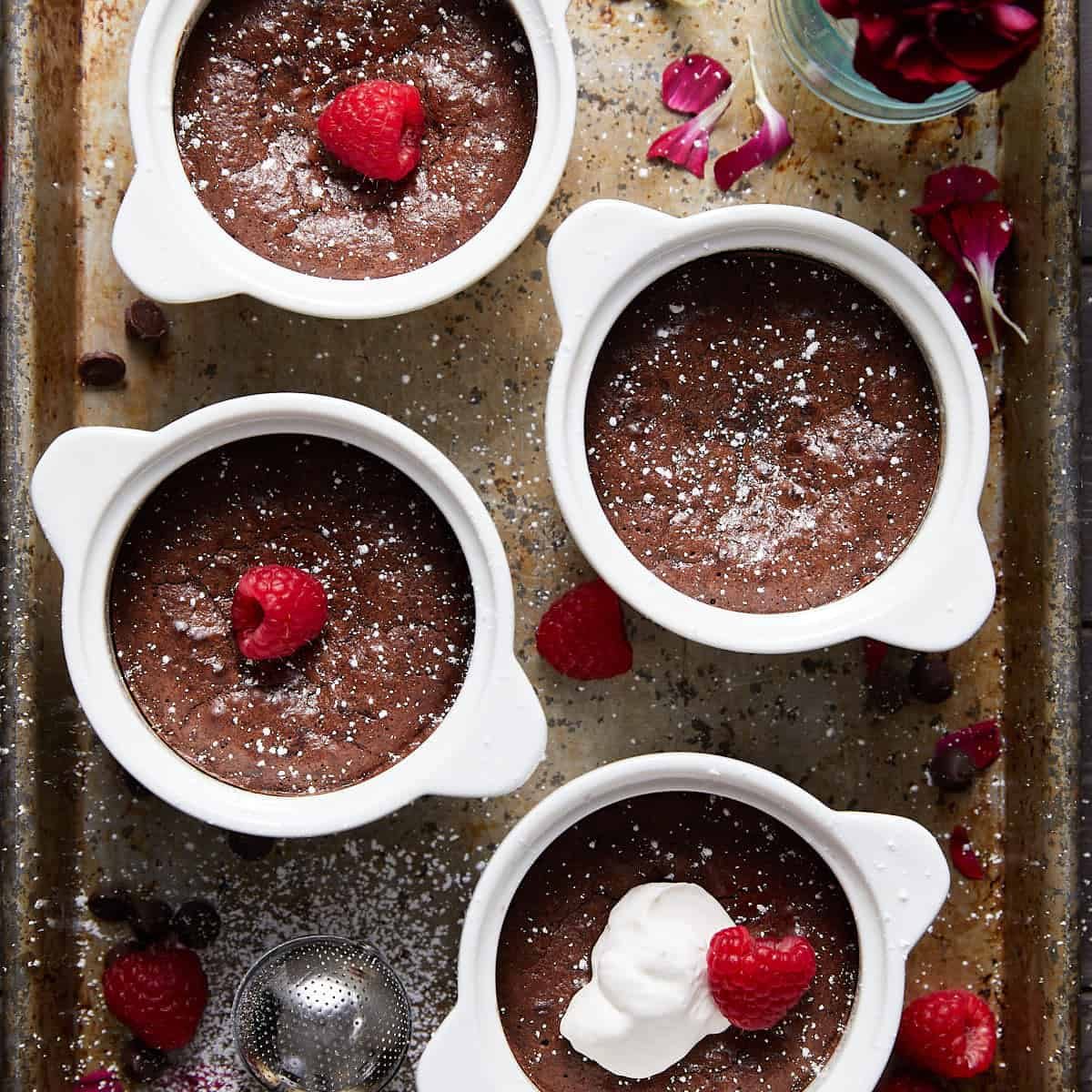 Mini Flourless Chocolate Cakes