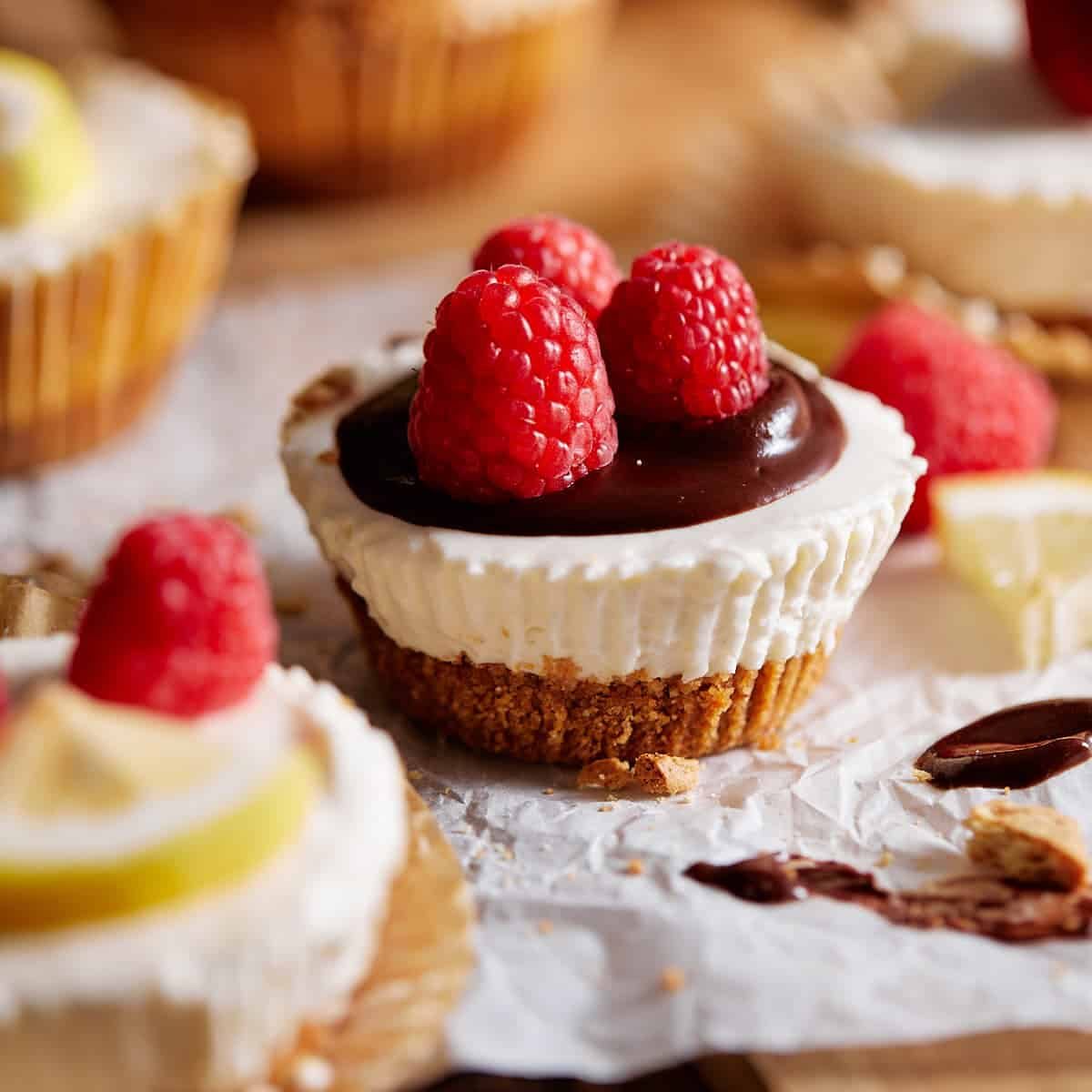 Mini No Bake Cheesecakes