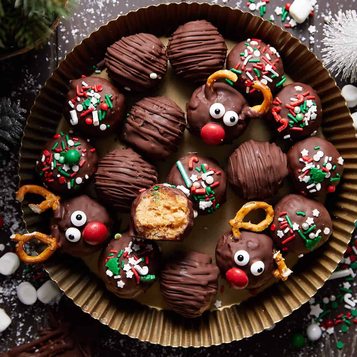 Rice Krispie Peanut Butter Balls (No Bake)