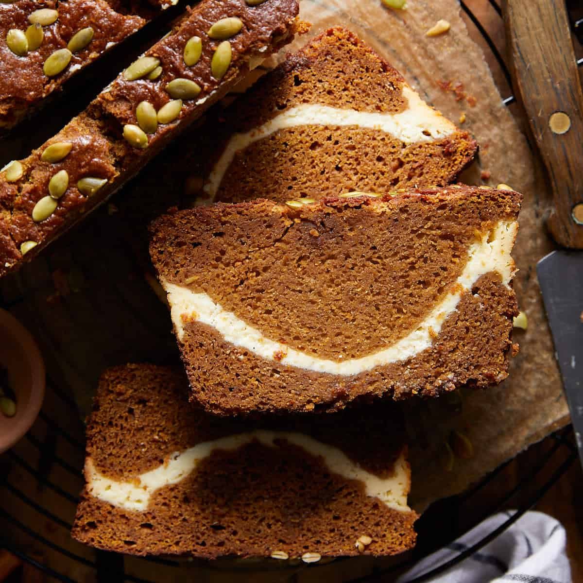 Pumpkin Cream Cheese Bread