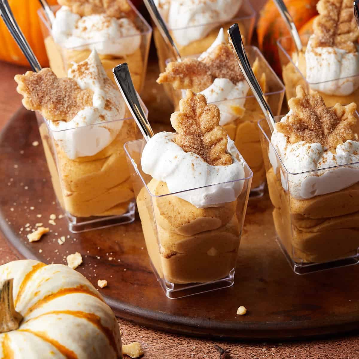 Easy Pumpkin Pie in a Cup (No Bake)