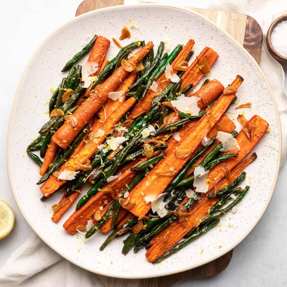 Roasted Green Beans and Carrots