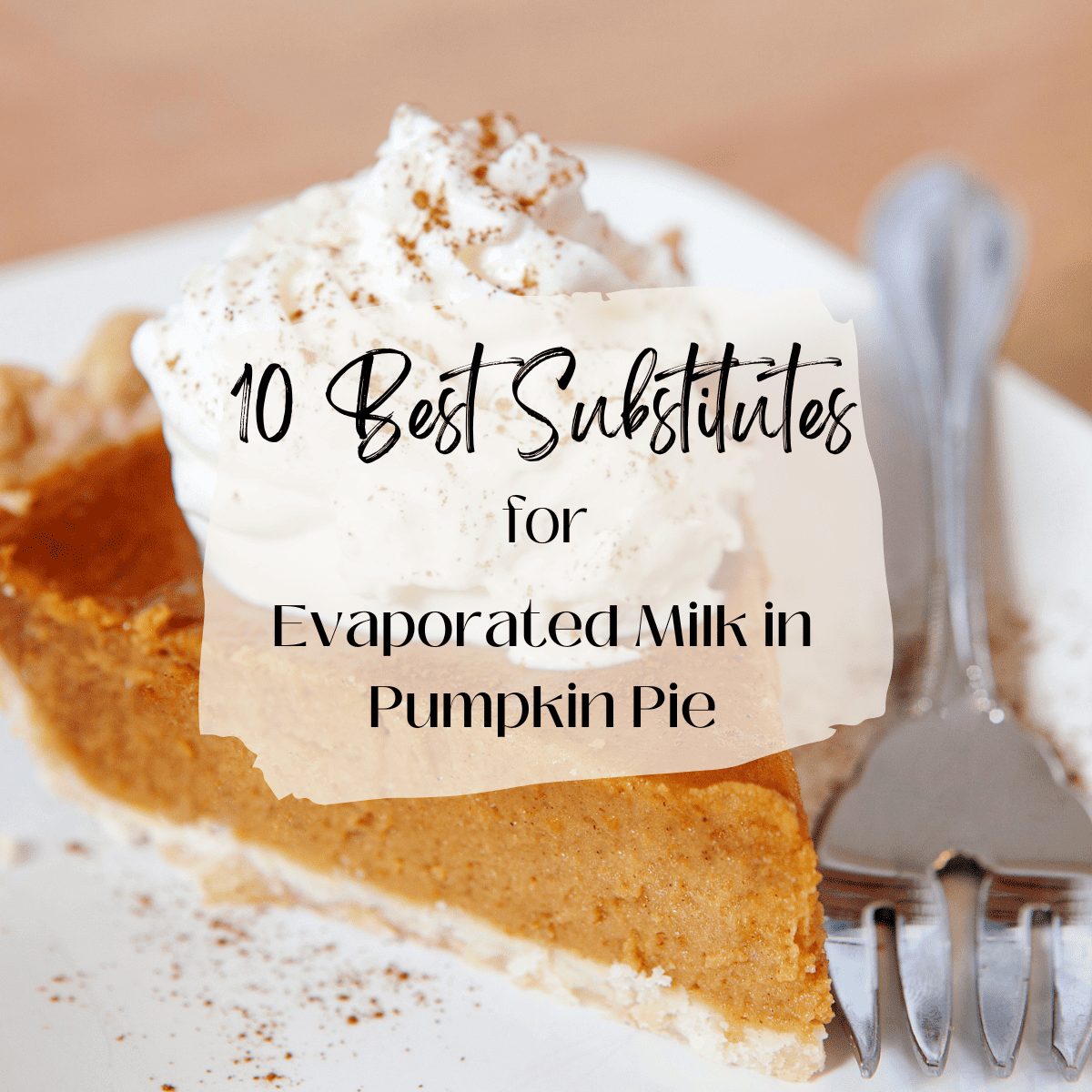 The 10 BEST Substitutes for Evaporated Milk in Pumpkin Pie