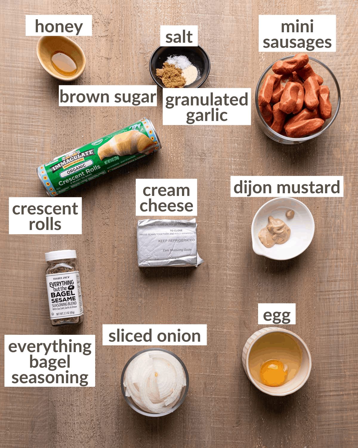 overhead shot of ingredients