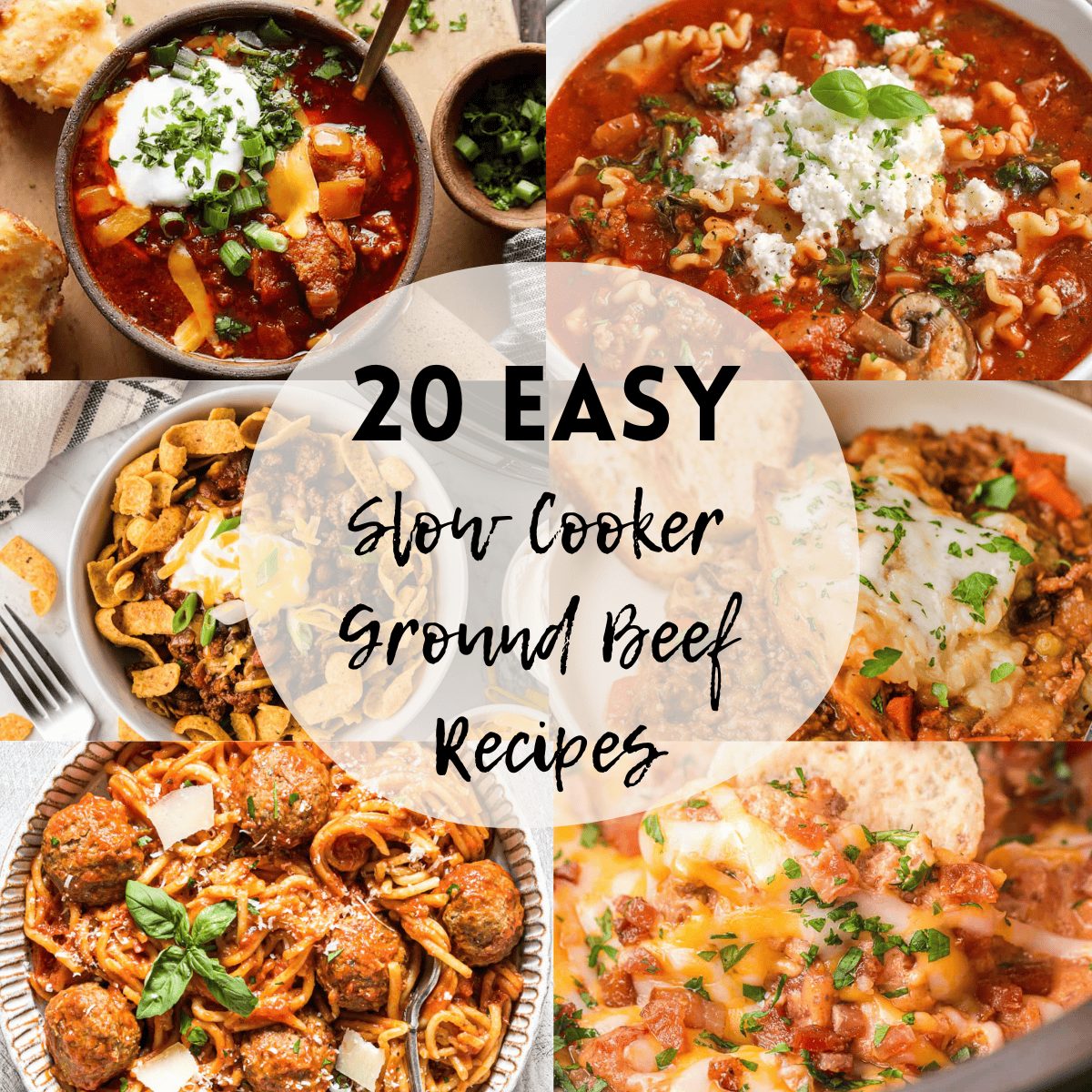20 Easy Slow Cooker Ground Beef Recipes