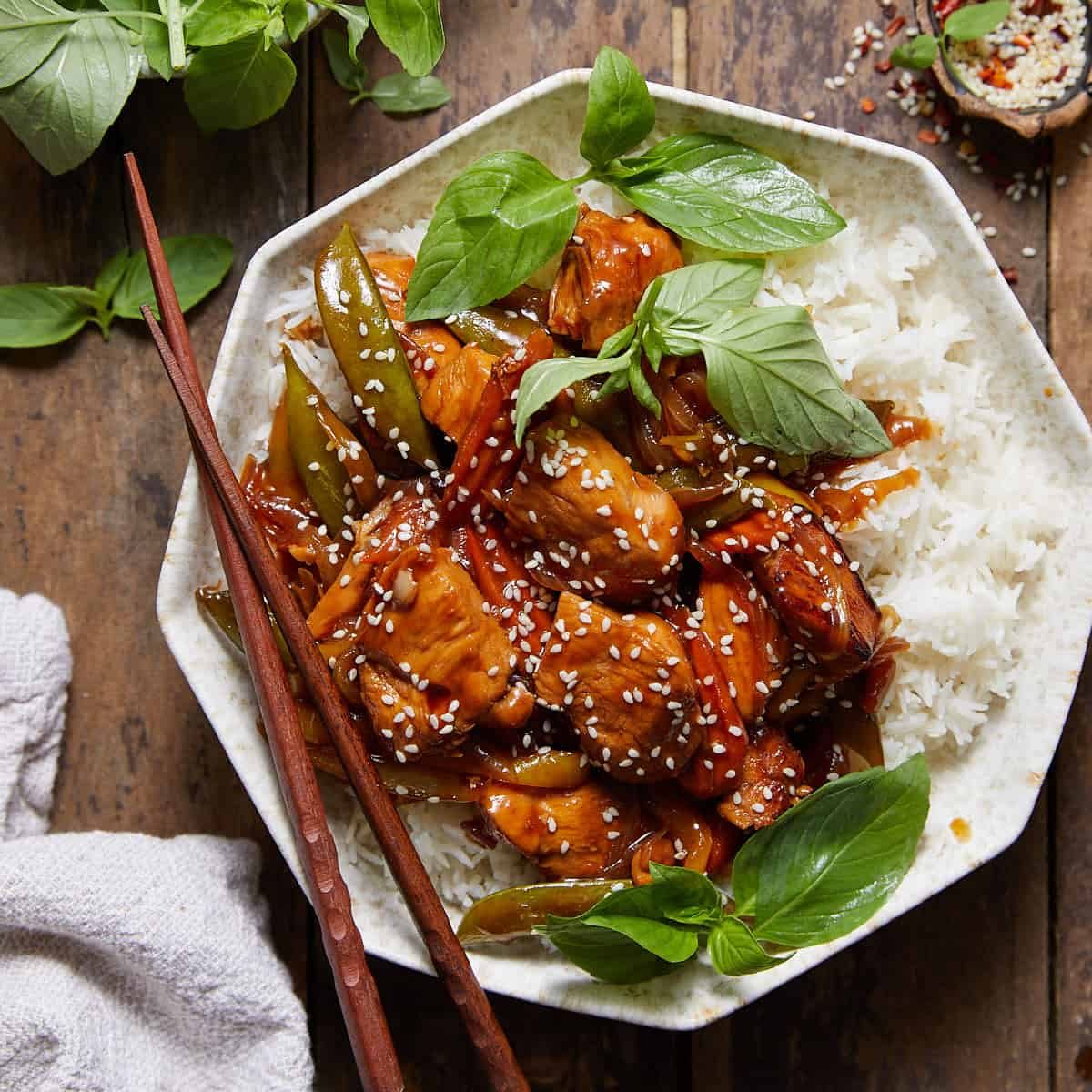 Stir Fry Marinated Chicken