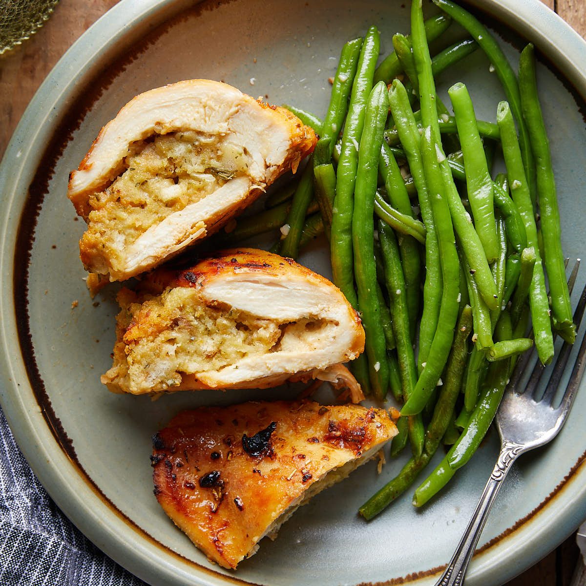 Stuffing Stuffed Chicken Breasts (Stove Top)