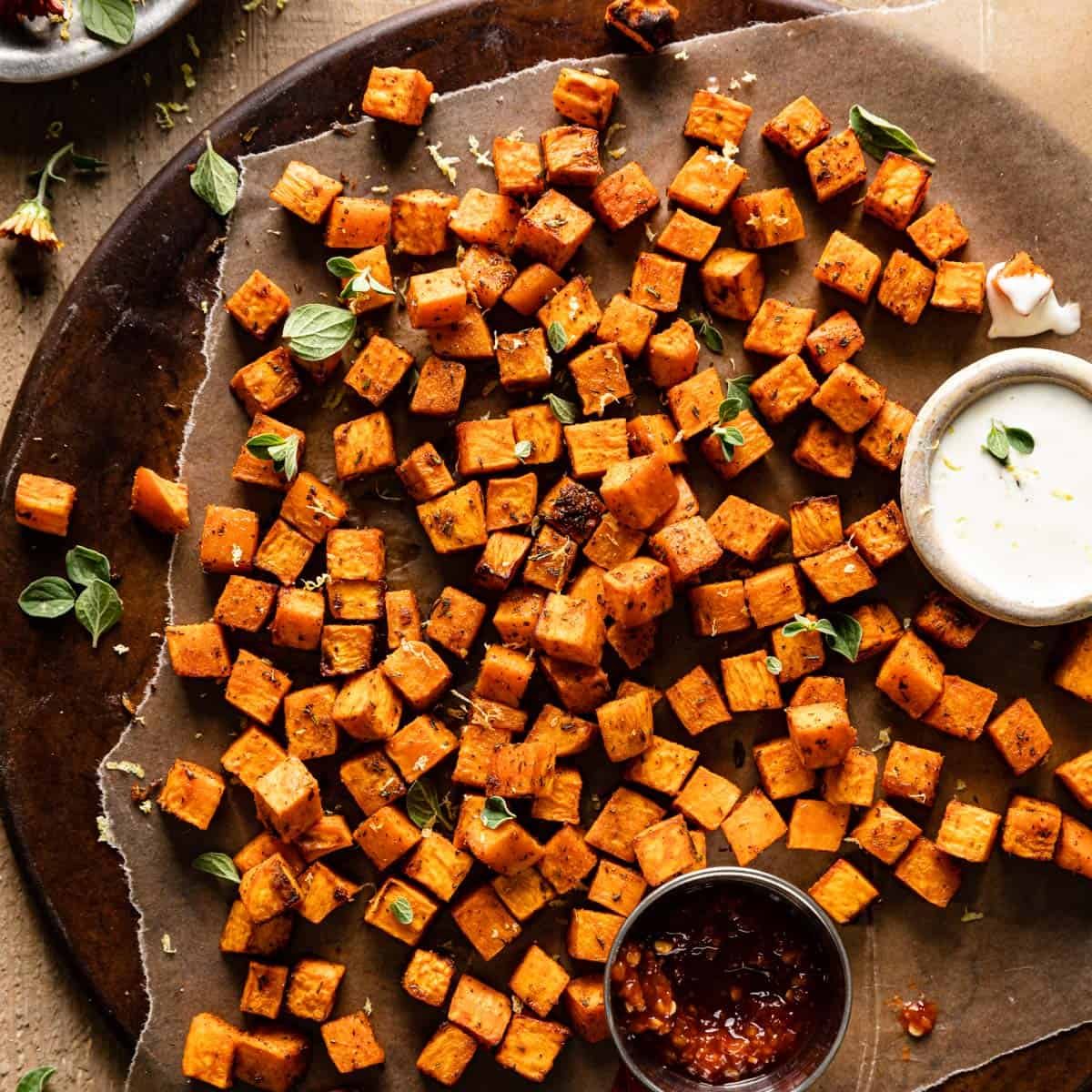 Air Fryer Sweet Potato Cubes