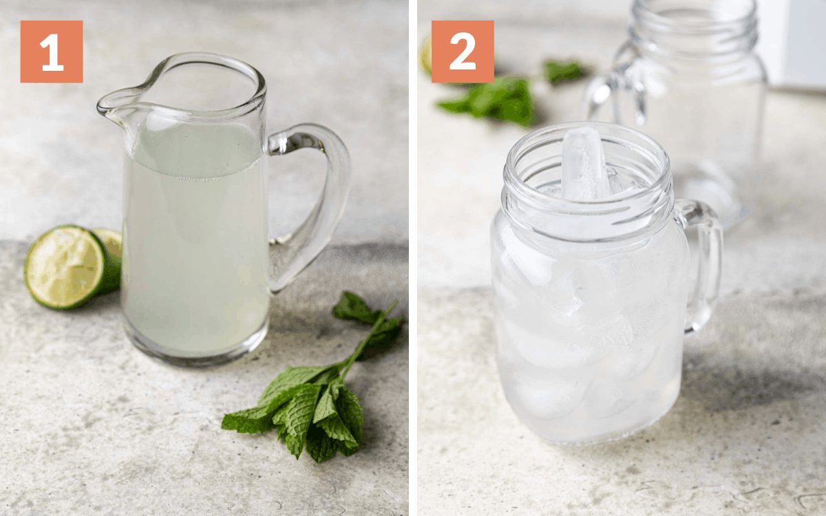 Instructions for mixing the ingredients together for the mule.